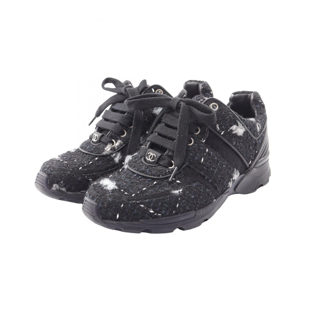 Chanel Coco Mark Sneakers Shoes Fabric #361563C49B